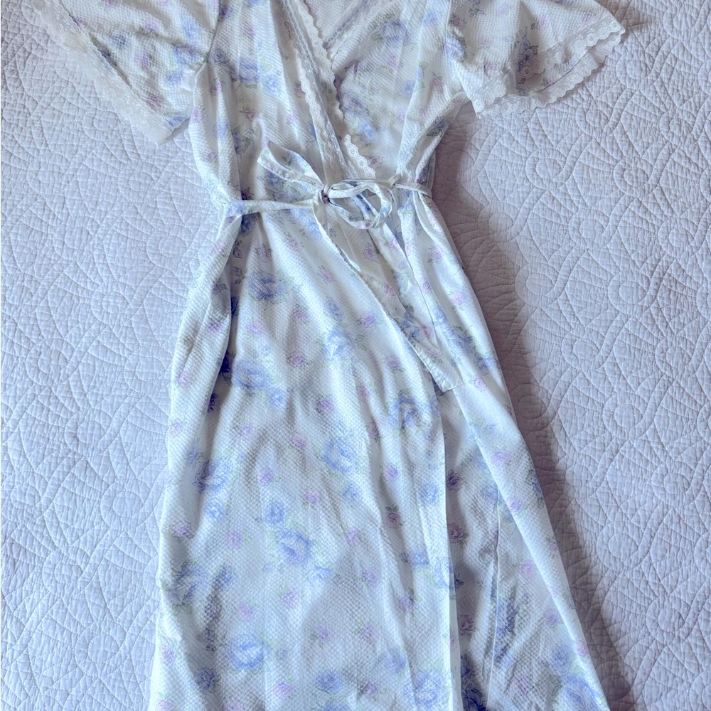 Vintage Floral Summer Wrap Dress